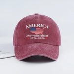 USA 250th Birthday Vintage Dad Hat