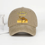 Vintage Camel Desert Scene Baseball Cap
