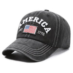Vintage America 1776 Flag Embroidered Dad Hat
