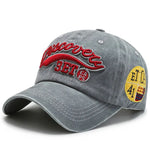 Vintage Letter Embroidered Snapback Cap