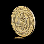 Military Coast Guard Gold-Plated Challenge Coin