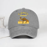 Vintage Camel Desert Scene Baseball Cap