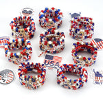 USA Flag Independence Day Bracelet