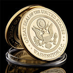 Military Coast Guard Gold-Plated Challenge Coin
