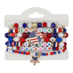 USA Flag Independence Day Bracelet