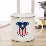 American flag enamel cup coffee cup usa couple mug personality camping campfire beer tea cup original breakfast cup