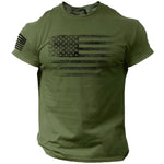 Men's USA Flag Gym T-Shirt