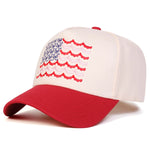Unisex American Flag Embroidered Baseball Cap