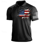 Men’s American Flag Polo Shirt