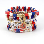 USA Flag Independence Day Bracelet