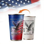 USA 250th Anniversary Color Changing Cup 1776-2026 Patriotic Stainless Steel Tumbler American Independence Day Gift Mug