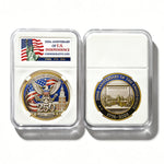 America Gold-Plated Commemorative Coin With Case