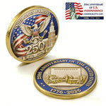 America Gold-Plated Commemorative Coin With Case