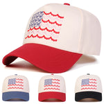 Unisex American Flag Embroidered Baseball Cap