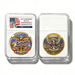 America Gold-Plated Commemorative Coin With Case