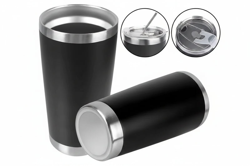 20oz Stainless Steel Insulated Tumbler with Magnetic Slide Lid