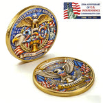 America Gold-Plated Commemorative Coin With Case