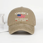 USA 250th Birthday Vintage Dad Hat