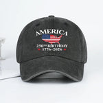 USA 250th Birthday Vintage Dad Hat