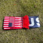 American Flag Satin Scarf