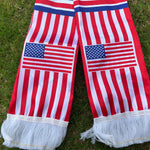 American Flag Satin Scarf