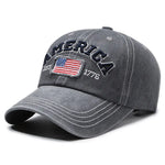 Vintage America 1776 Flag Embroidered Dad Hat