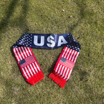 American Flag Satin Scarf
