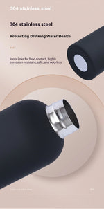 500ML Large Capacity Insulated Water Bottle Stainless Steel Vacuum Flask American Style Small Mouth Sports Insulated Coffee Mug