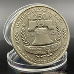 250th Anniversary Liberty Bell Eagle Challenge Coin - Copy