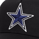 Star Embroidered Mesh Trucker Hat