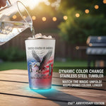 USA 250th Anniversary Color Changing Cup 1776-2026 Patriotic Stainless Steel Tumbler American Independence Day Gift Mug