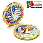 America Gold-Plated Commemorative Coin With Case