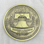 250th Anniversary Liberty Bell Eagle Challenge Coin - Copy