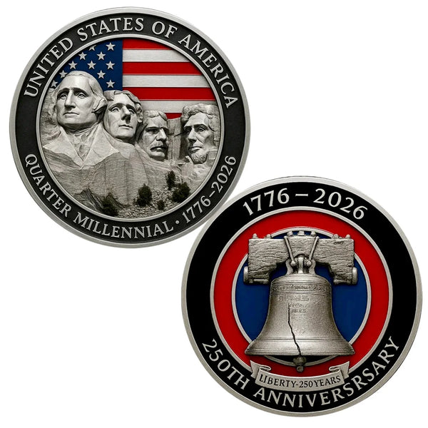 America 250th Anniversary Silver Style Coin