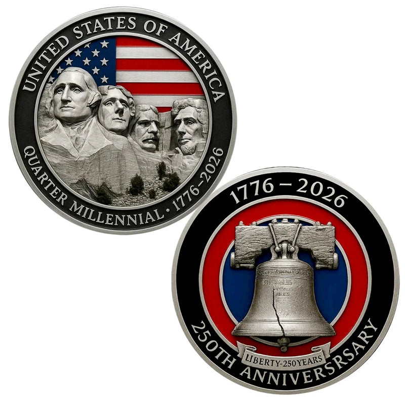 America 250th Anniversary Silver Style Coin