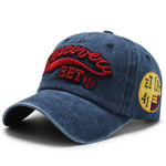 Vintage Letter Embroidered Snapback Cap