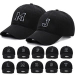 Initial Letter Embroidered Baseball Cap