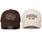 Mom Dad 2026 Vintage Embroidered Baseball Cap