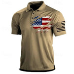 Men’s American Flag Polo Shirt