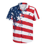 Men's American Flag Hawaiian Shirt