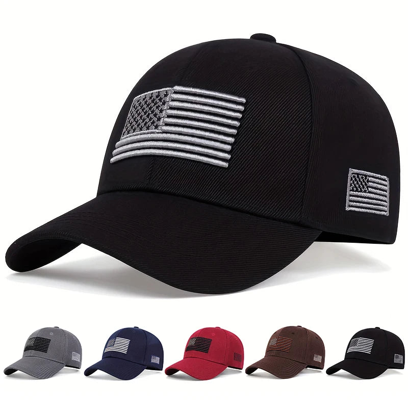 American Flag Snapback Cap