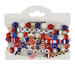 USA Flag Independence Day Bracelet