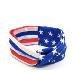 American Flag Star Stripe Tie Headband