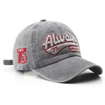 Vintage Letter Embroidered Snapback Cap