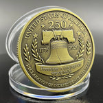 250th Anniversary Liberty Bell Eagle Challenge Coin - Copy