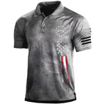 Men's Star Flag Golf Polo Shirt