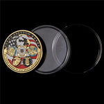 Military Coast Guard Gold-Plated Challenge Coin