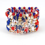 USA Flag Independence Day Bracelet
