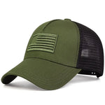 USA Flag Tactical Mesh Trucker Cap