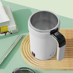 380ml Automatic Stirring Coffee Cup Electric Magnetic Rechargeable with Temp Display Stirrer for Travel Home Hotel Business Trip